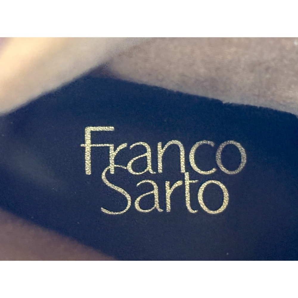 Franco Sarto Suede Ankle Boots Brown Block Heel‎ Zip Womens 6.5 Classic Bootie - Picture 8 of 13
